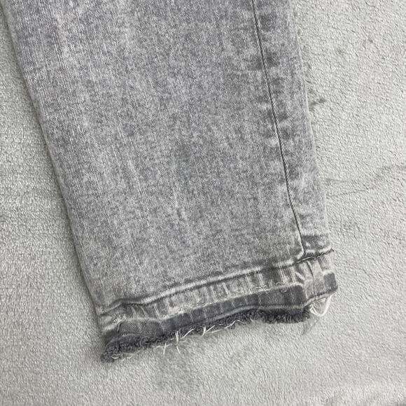Calvin Klein Mens Jeans 30x32 Slim Fit Gray Stain Grunge Raw Hem - Picture 6 of 10